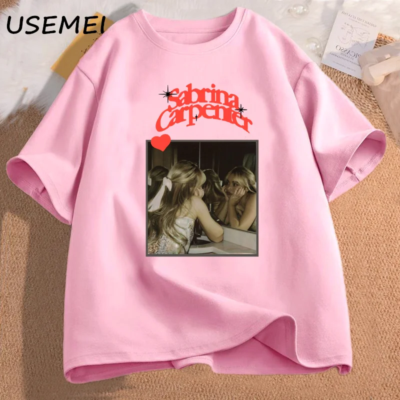 Sabrina Carpenter T Shirt Women Vintage Retro Music Tshirt Emails I Can\'t Send Tour Merch Tees Rock Tees Casual Cotton Clothes