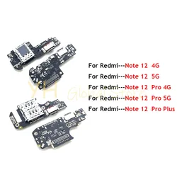 For Xiaomi Redmi Note 12 Pro Plus Pro+ USB Charging Dock Connector Port Board Flex Cable Repair Parts