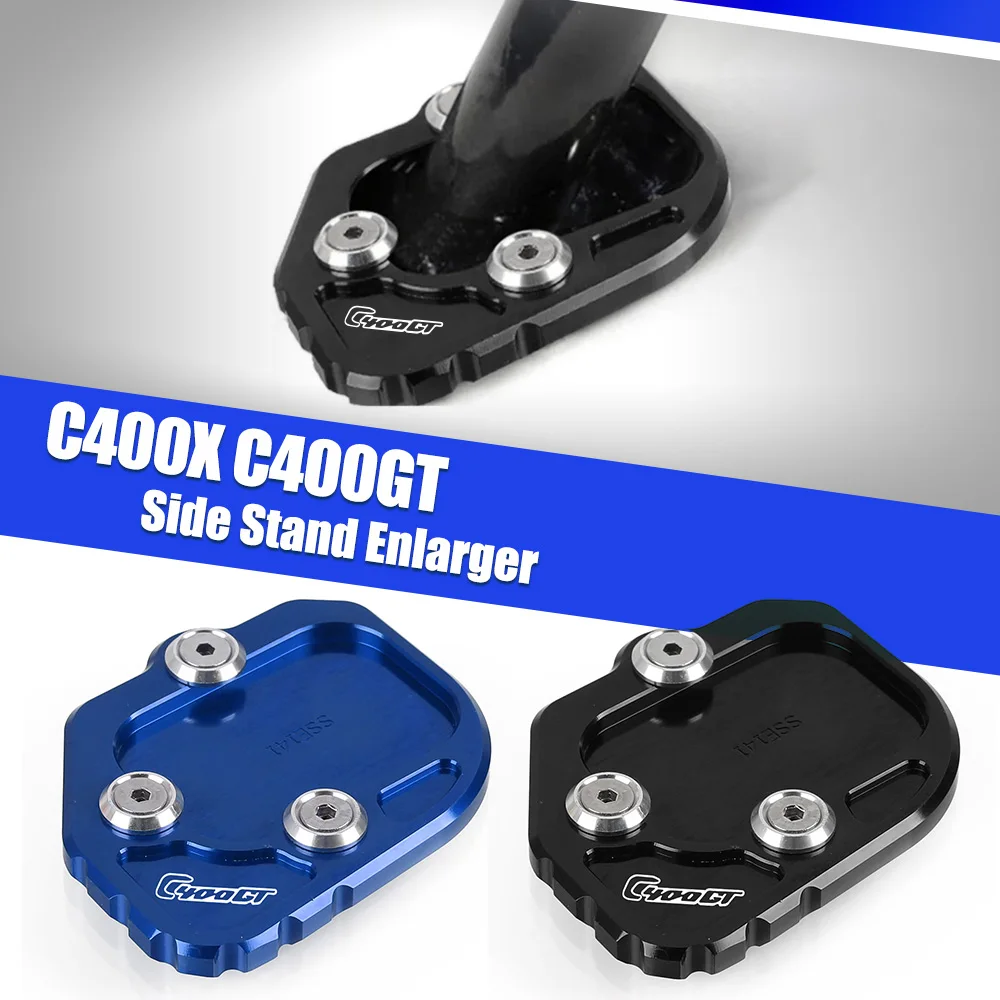 

Motorcycle For BMW C400X C400GT 2018 2019 2020 2021 Accessories Kickstand Enlarge Motorcycle Foot Side Stand Extension Aluminum