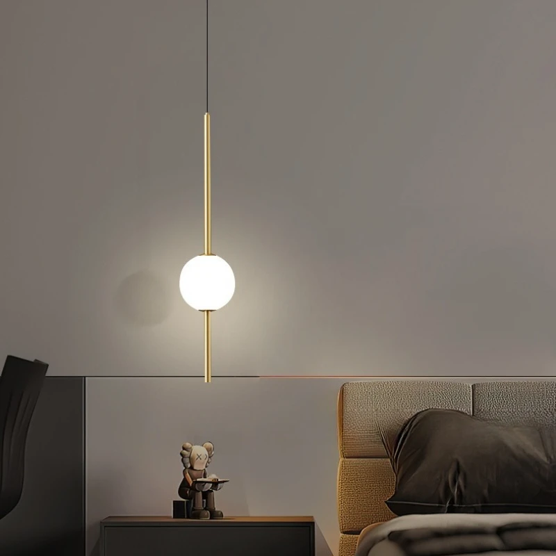 Bedroom Pendant Light Nordic Hanging Line Light Length Adjustable