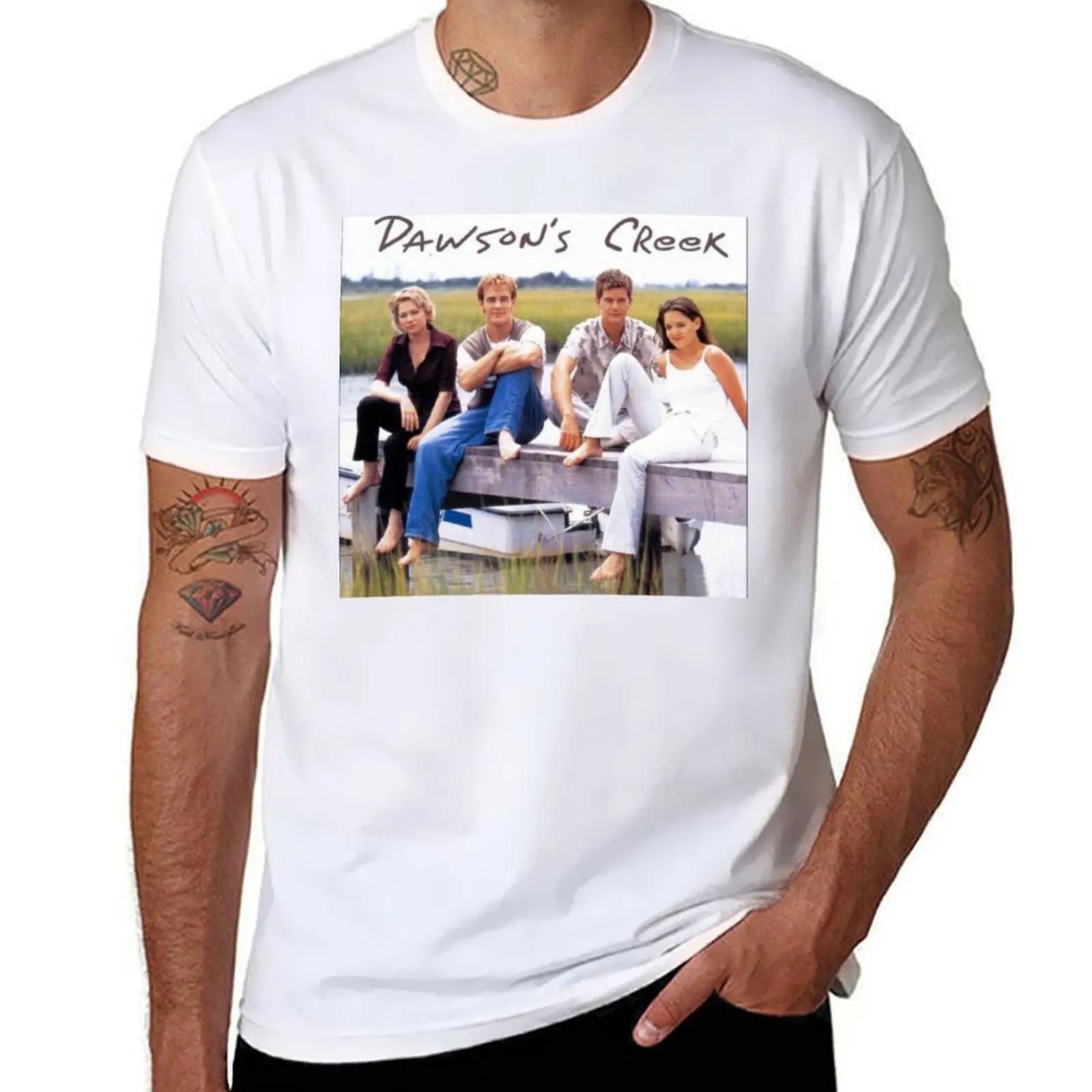 Dawsons Creek T-Shirt cotton tshirt 100% anime tshirt T-Shirt