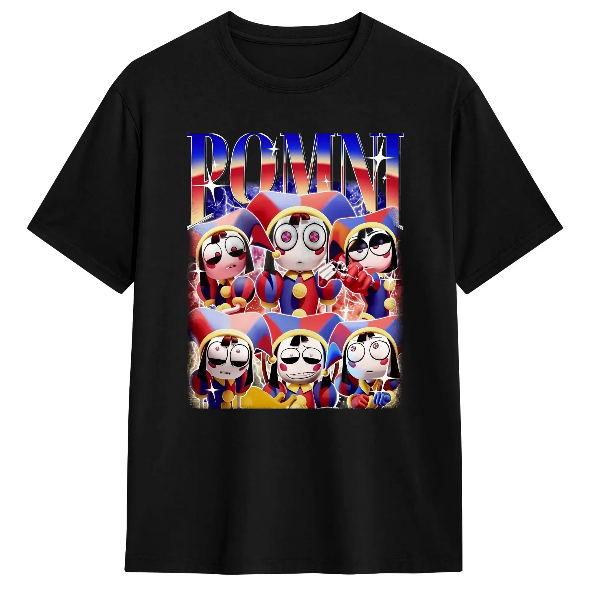 Amazing Digital Circus Caine T-Shirt Summer  100 Cotton T-Shirts For Men Printed Tshirt Short Sleeve Y2K Funny Clothing