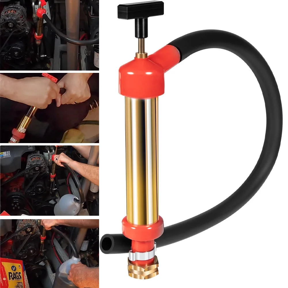 

34060-0130 Marine Engine Oil Drain Hand Pump Boat Oil Change Pump Fits for OMC, Mercruiser, Brass,10.25" Long, 1.25" Diameter