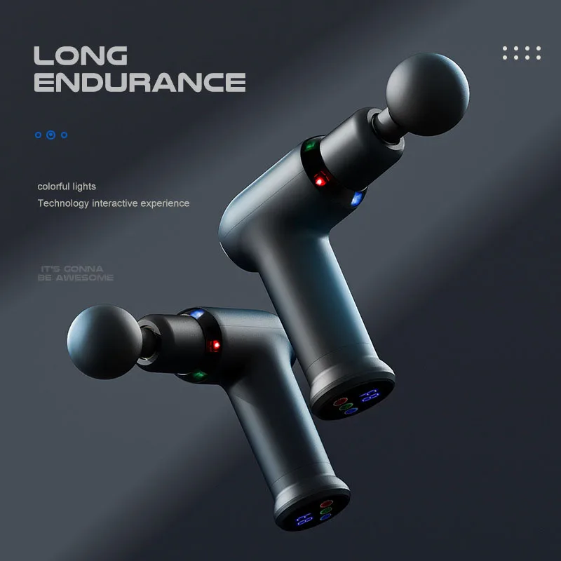 Customized Logo Body Relaxation Professional Electric Fascia Cold Hot Compress Massage Gun