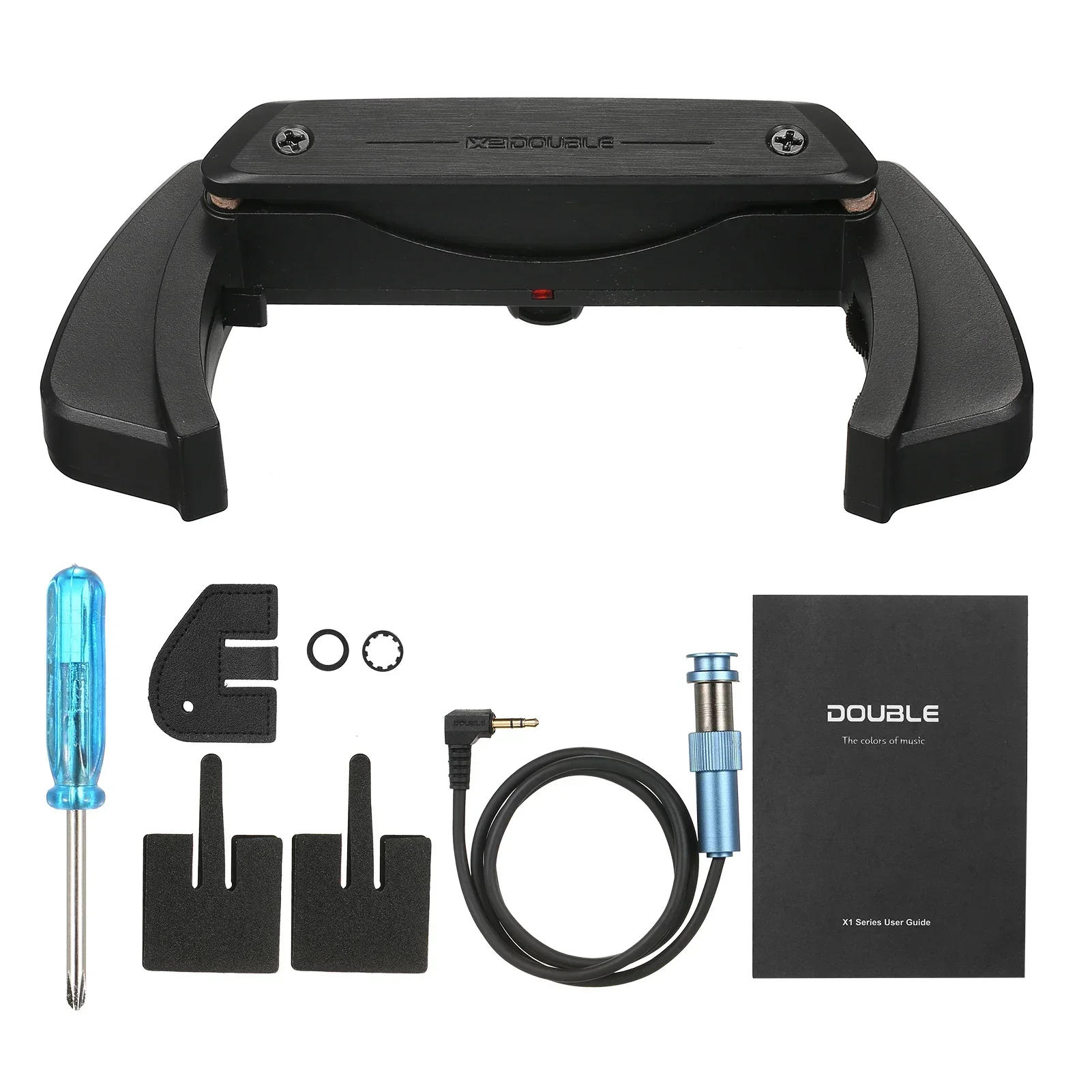 

X2 DOUBLE X1-Pro Acoustic Guitar Pick-up Preamp Preamplifier Soundhole Pickup with Microphone