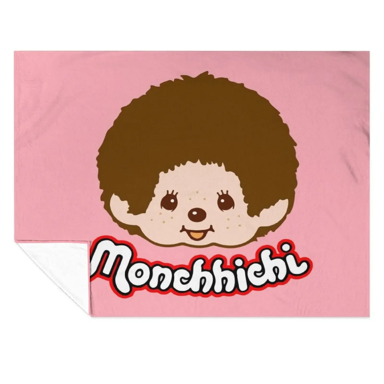 

Monchichi - Pink Throw Blanket Luxury Designer Decorative Throw warm winter Retros Blankets