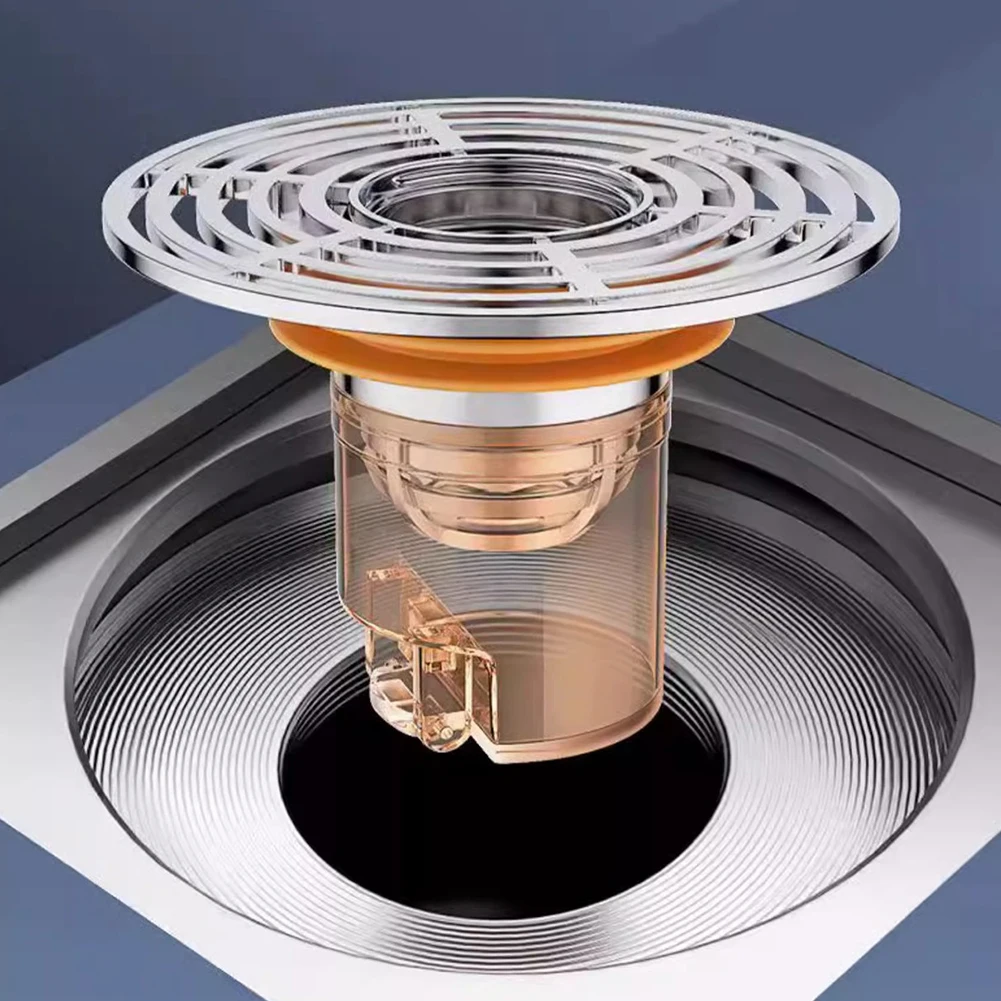 

Magnetic Self-Closing Odour Trap Shower Floor Drain ABS Hair Strainer Floor Drain Odor Stopper for Kitchen Bathroom Drain Outlet