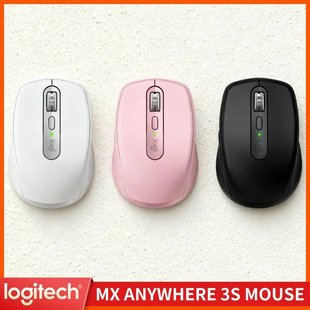 Logitech MX Anywhere 3S Silent Wireless Mouse Fast Charging USB-C for Travelers