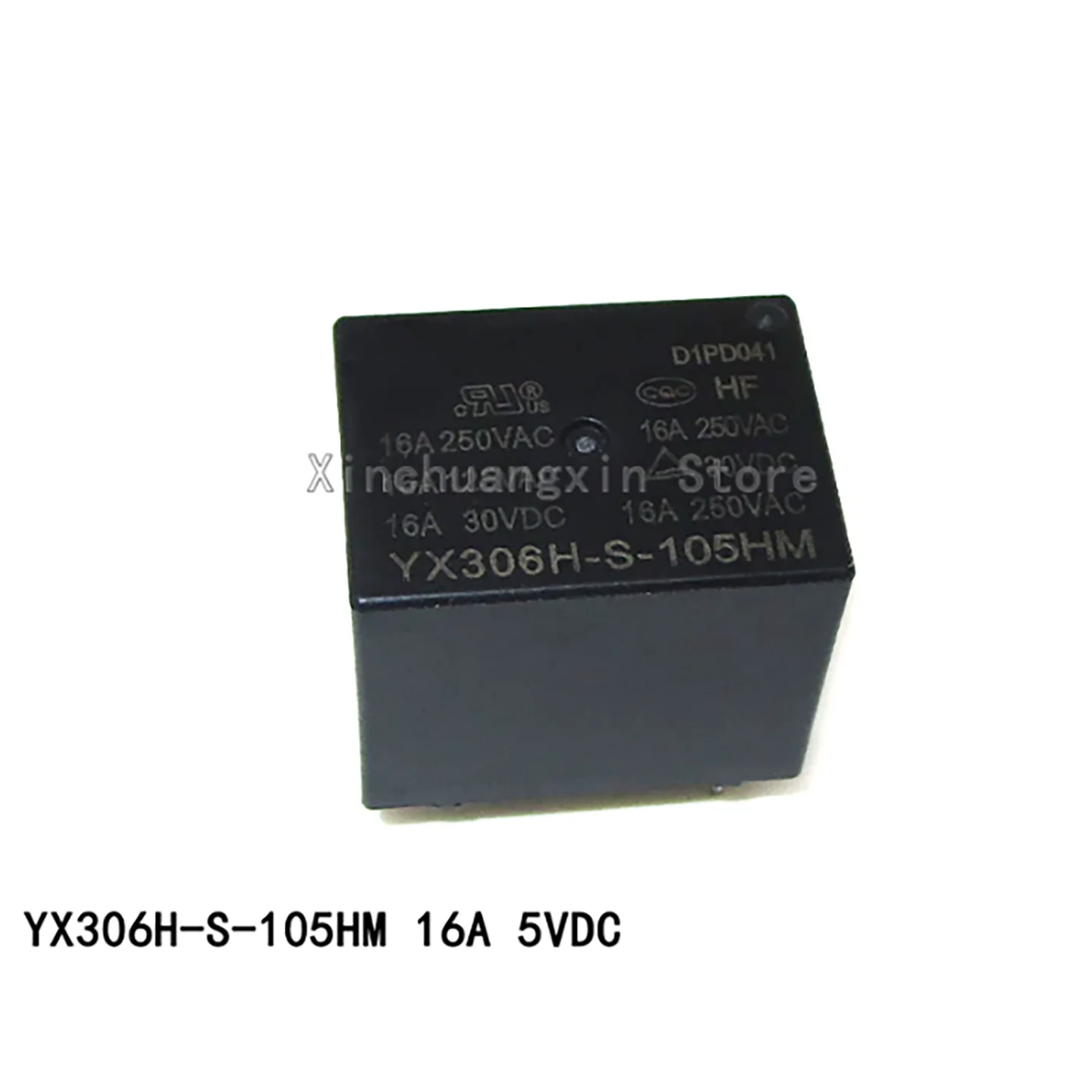 2Genuine Power Relay YX306H-S-105HM 16A 5VDC 4-pin Normally Open Type, Coil Power 0.45W