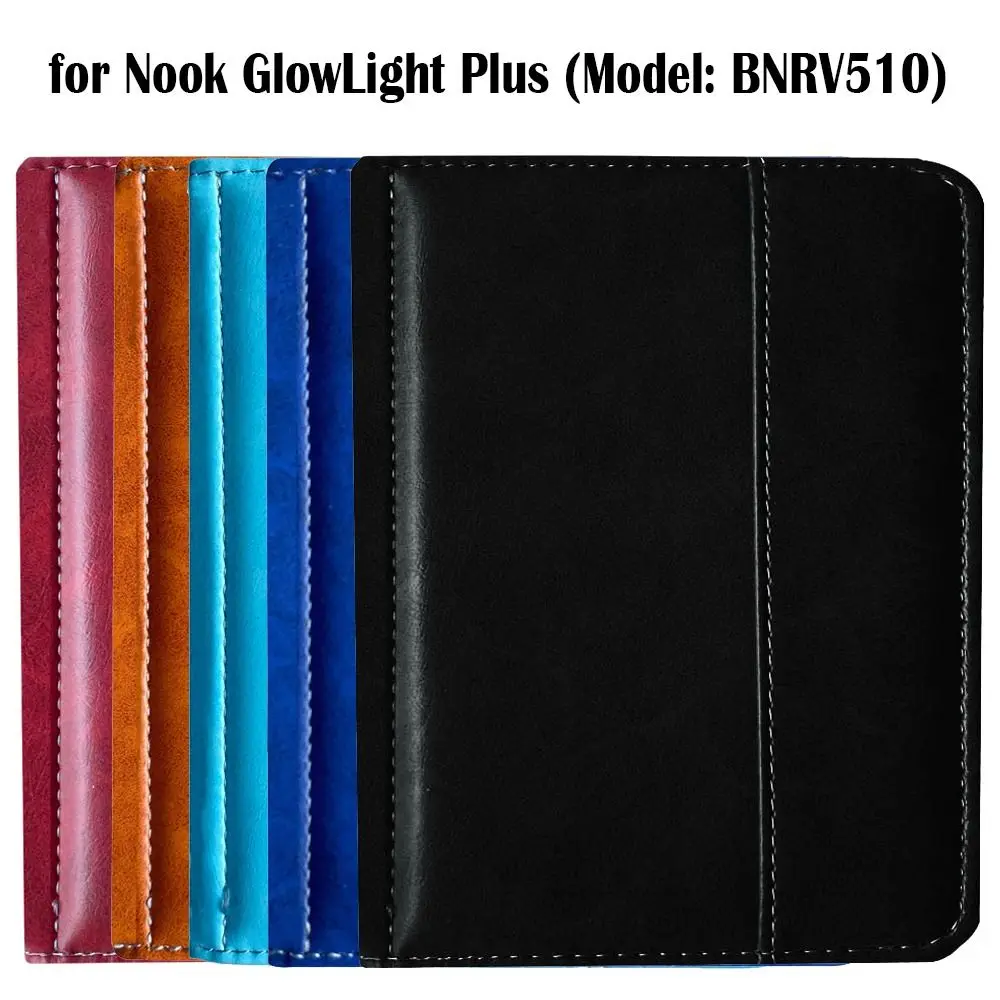 PU Leather 6 inch e-Reader Cover Shockproof Retro BNRV510 Case Colorful Anti Scratch Flip Funda for B&N Nook GlowLight Plus 2015