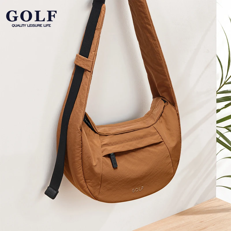GOLF QUALITY Waterproof Women's Dumpling Bag Lightweight Crossbody Sling Bag Versatile Travel Shoulder Bag Fashion Commuter Bag