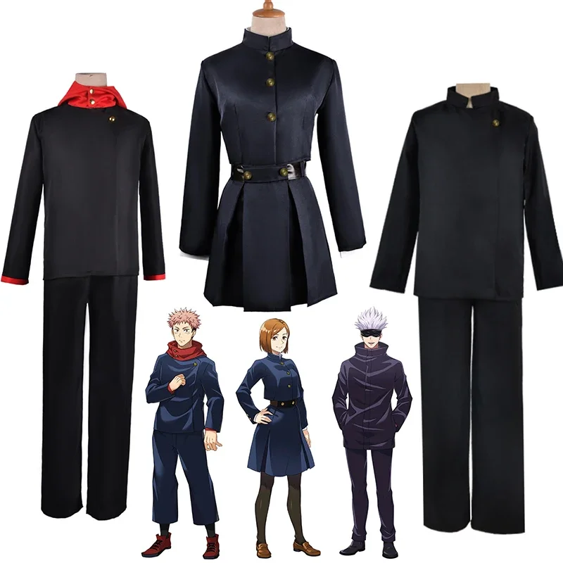 Anime Costume Jujutsu Kaisen Itadori Yuji Cosplay Costume Kugisaki Nobara Fushiguro Megumi Uniform Customized Accepted