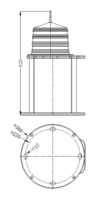 

20256NM светодиодные солнечные морские фонари для лодок-буев, яхт, светодиодные навигационные фонари для лодок