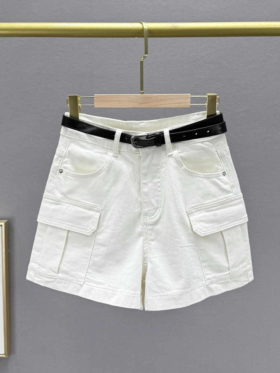 

Женские летние джинсовые шорты с высокой талией, облегающие, эластичные, широкие, в стиле BF, повседневные, из хлопкового стрейч-денима, новинка, хит продаж