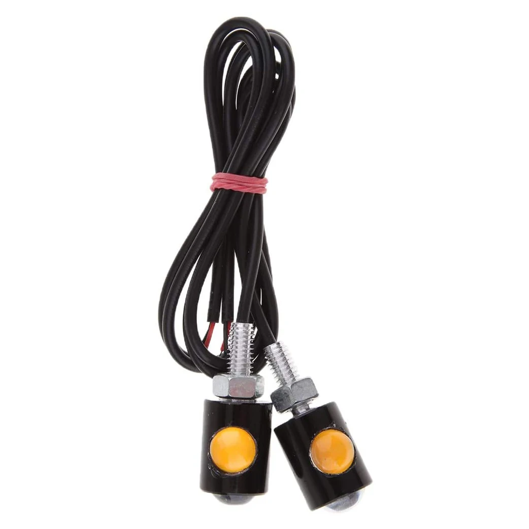 AB56-Turn Signal Light Amber For Motorcycles Turn Signal Light Motorcycle Turn Signal Light 12V Universal Indicator Light