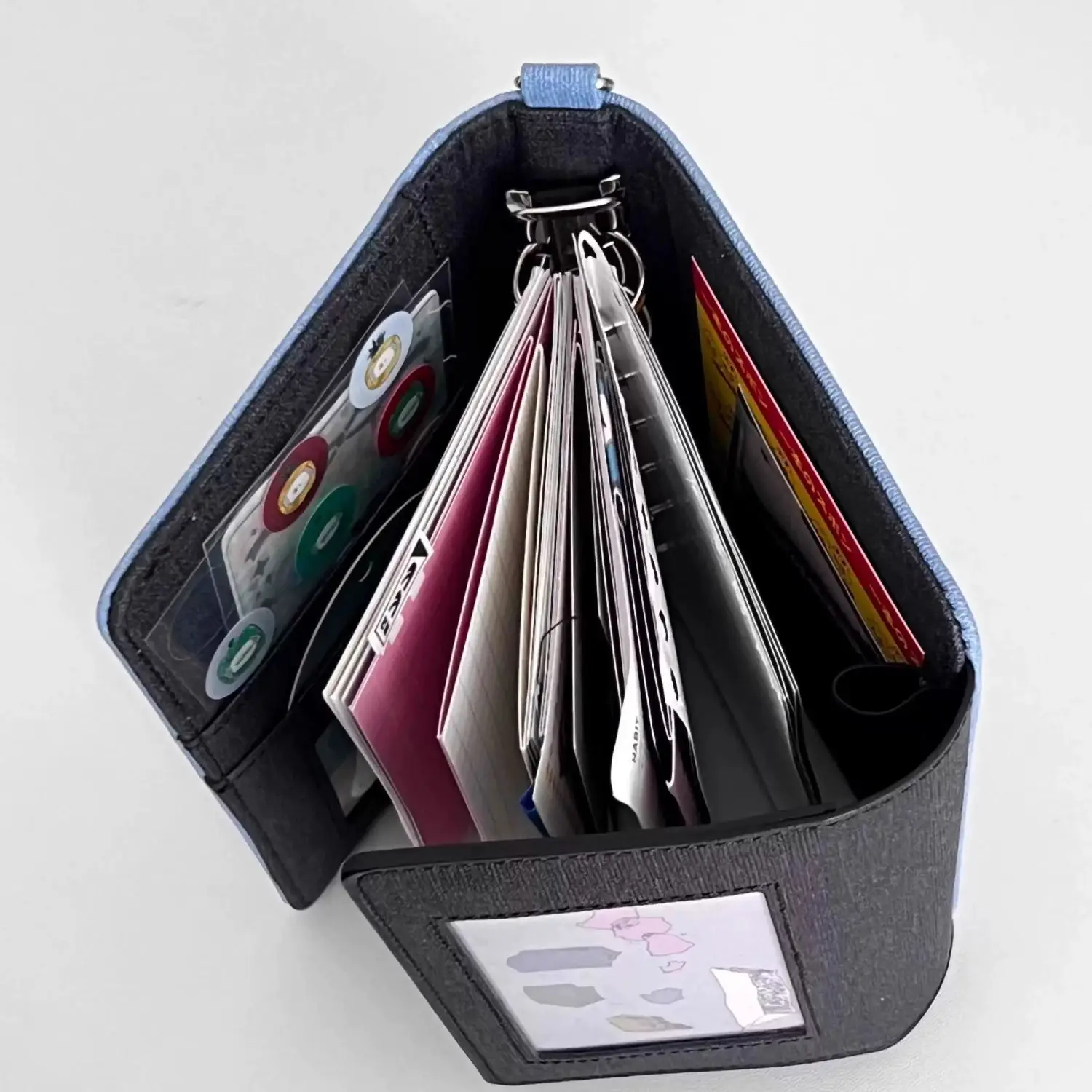 Portable Simple A7 Diary Handbook Denim Three Fold Loose Leaf Journal Student DIY Schedule Notebook Korea Stationery Notebook