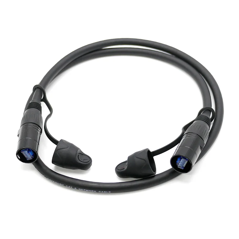 Outdoor RJ45 Ethercon Connector Cable Shielded 1m 2m 3m 5m 10m 15m 20m CAT6 Patch Ethernet Extension Cord Network Lan Cable