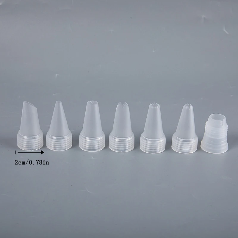 Plastic Piping Icing Nozzles Flower Nozzle Cupcake Simulation Cream Glue Cake Decorating Pastry Tips Baking Tools
