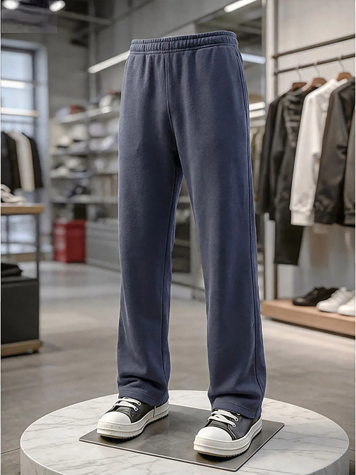 Light Grey American Style Sporty Trousers Men's Summer Cleanfit Slimming Knife Casual Sweatpants Straight Trendy