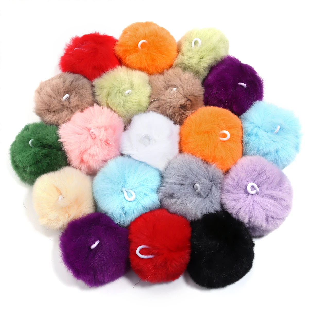 2 قطعة/الوحدة 6 سنتيمتر رقيق لينة Pompom أفخم بوم بومس الكرة الملونة اليدوية ل المفاتيح القبعات قفازات الكرة الملابس DIY بها بنفسك لوازم الخياطة