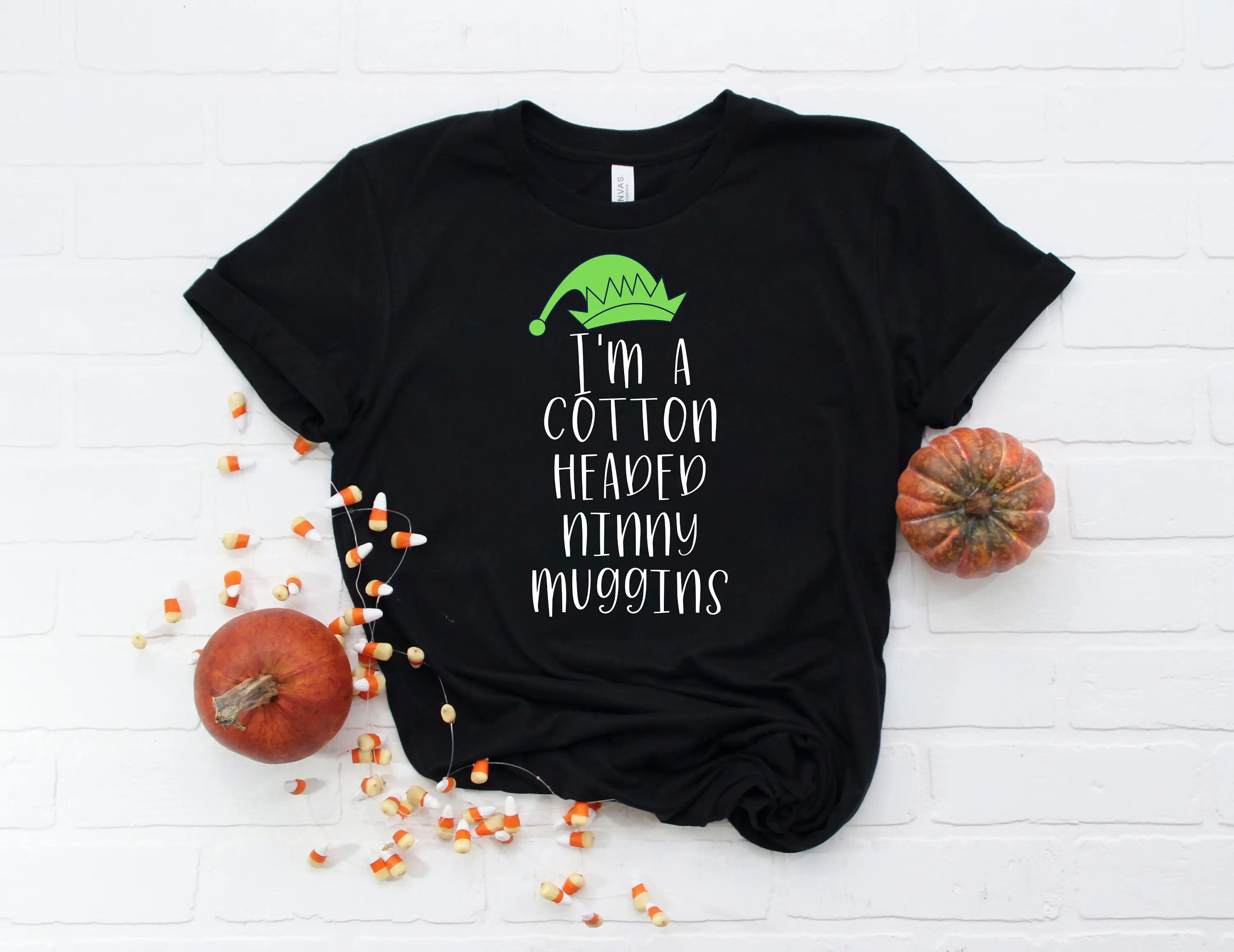 I'M A Cotton Headed Ninny Muggins T Shirt Buddy The Elf Funny Christmas Women'S