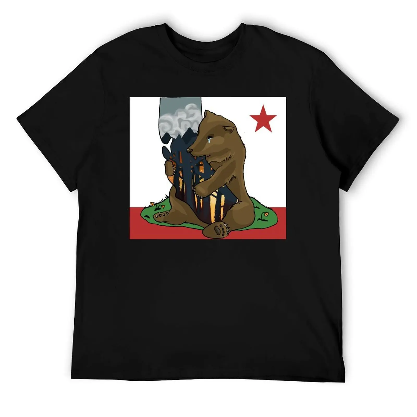 

California fires - ARTIST PROCEEDS DONATED TOWARDS WILDFIRE RELIEF T-Shirt cotton t shirts man 100% T-Shirt