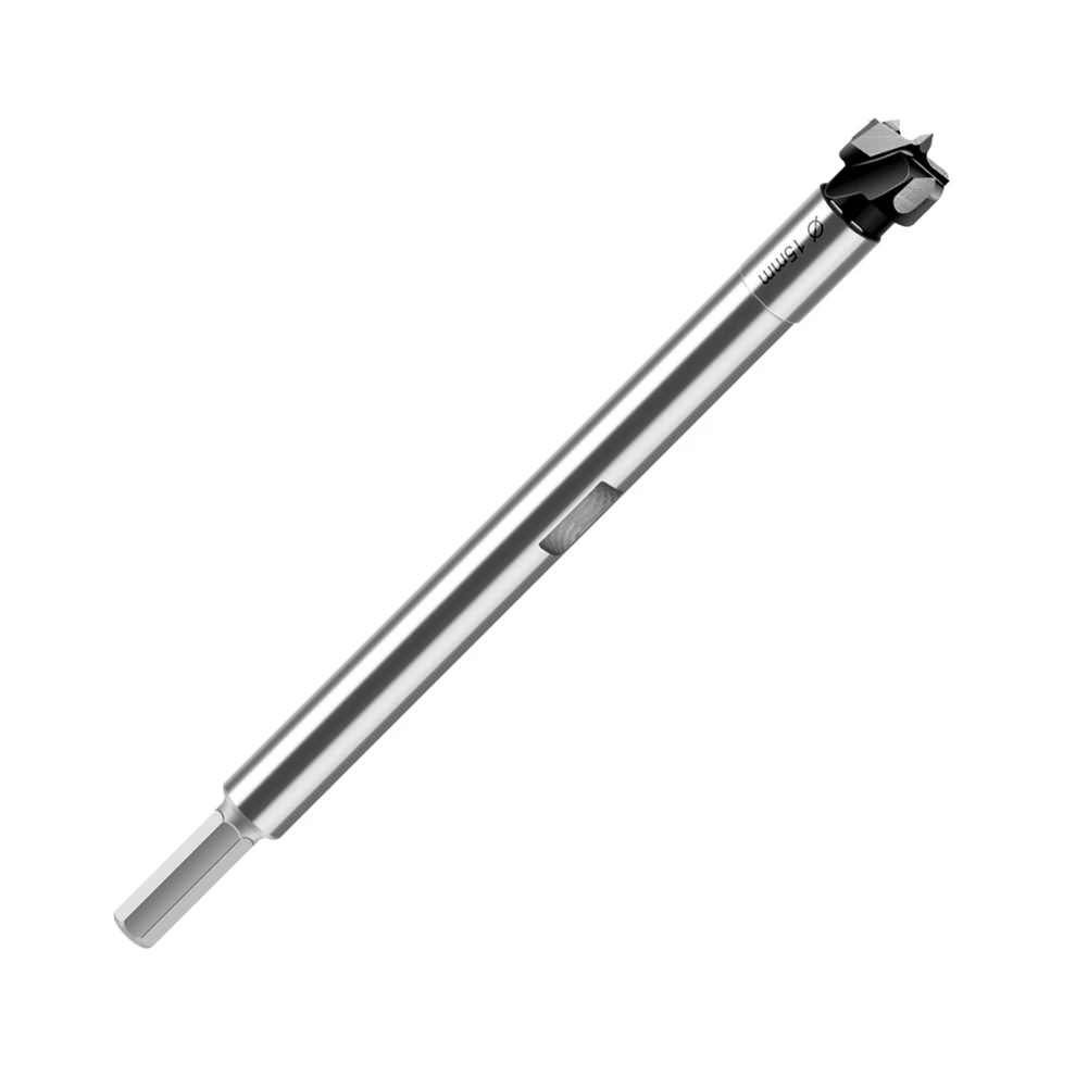 

Hinge Boring Bit 150mm Extended Drill Heat Resistant Coating Long-lasting Steel Construction Indoor Woodworking