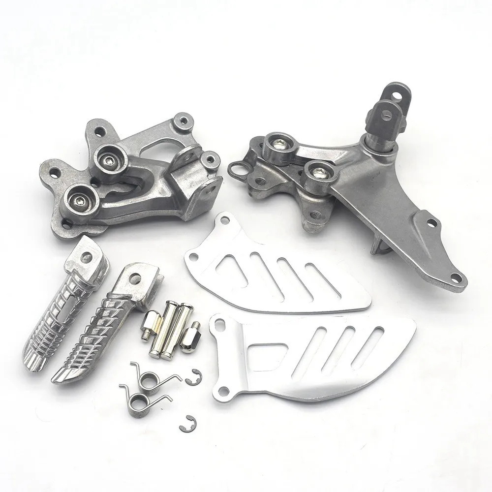 Motorcycle Front Footrest Foot Pegs Bracket Set For SUZUKI GSXR600 GSXR750 2006 2007 2008 2009 2010 GSXR 600 750