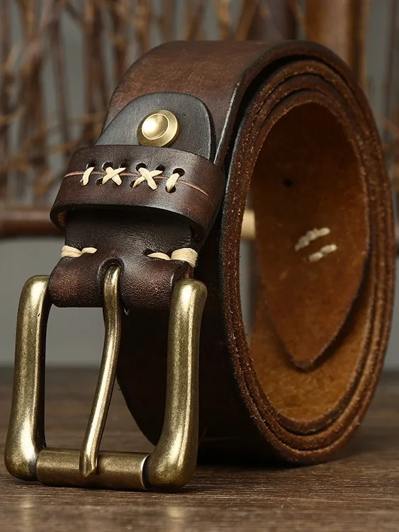 high-end-washed-vintage-leather-belt-men's-genuine-leather-buckle-jeans-waist-belt-fashionable-personality-hollow-carving-dec