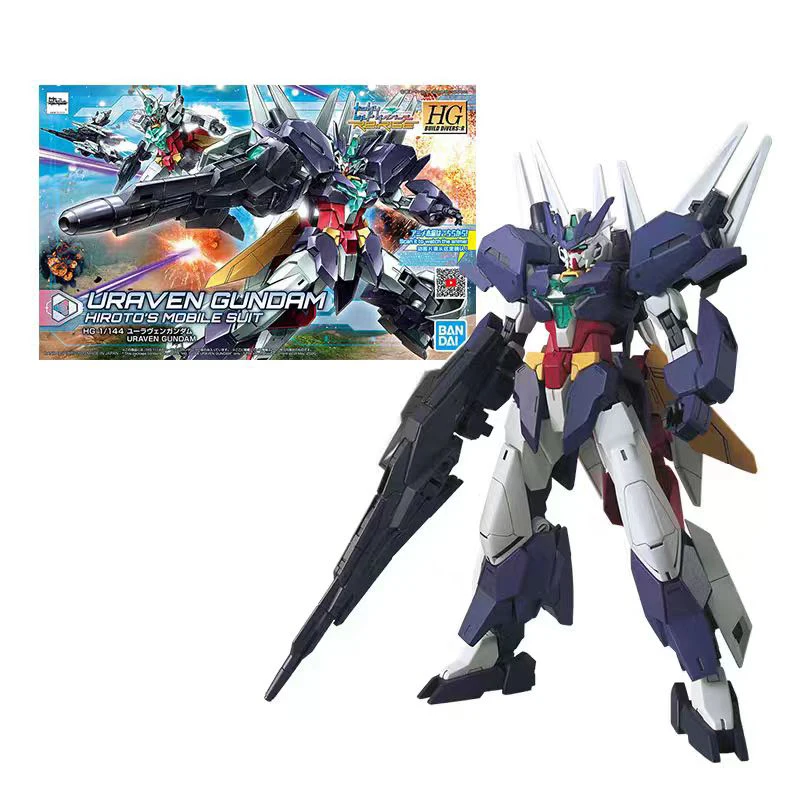 

Bandai Hobby - Gundam Build Divers - 23 Uraven Gundam, Bandai Spirits HGBD 1/144 Model Kit Action Figure Model Gift