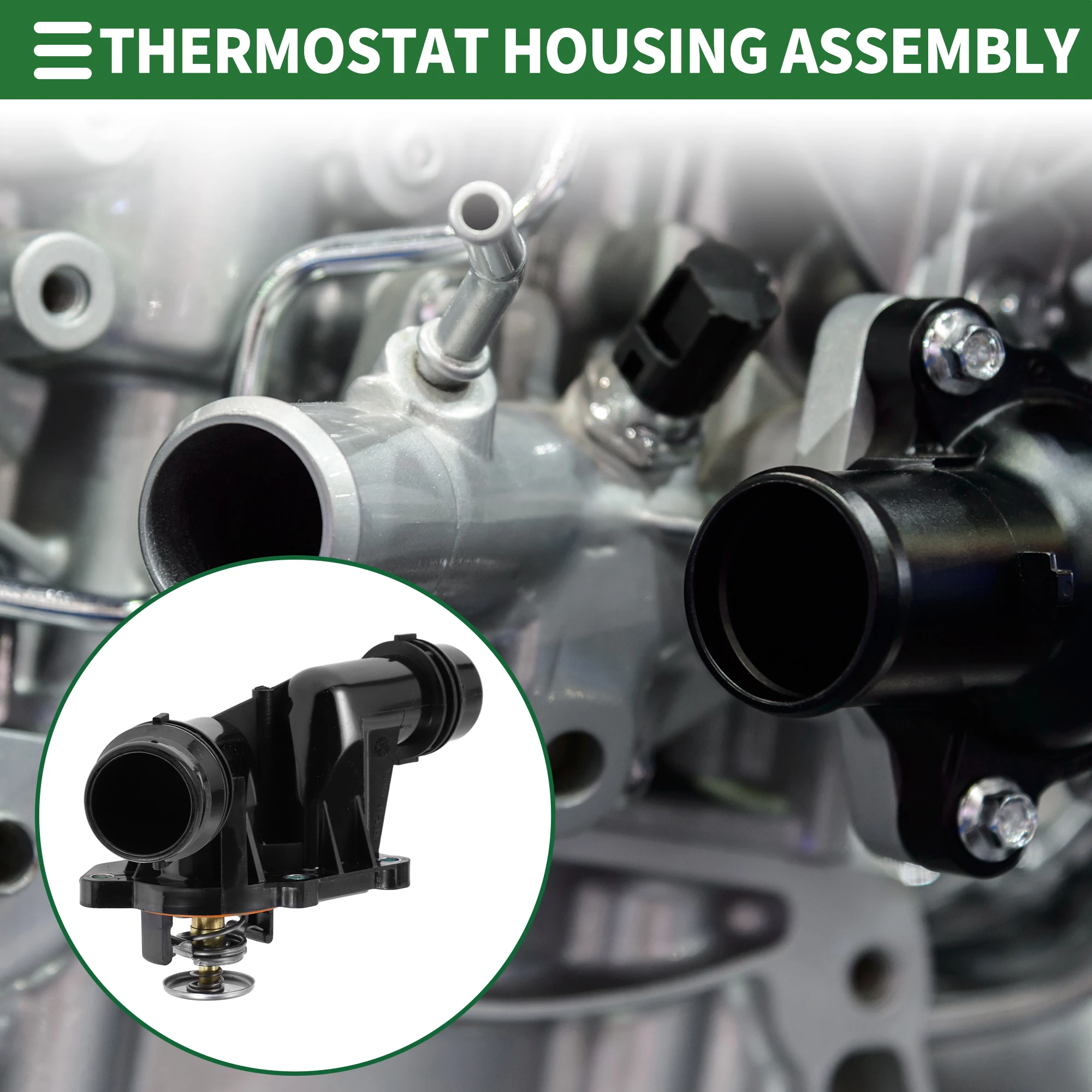 X Autohaux Engine Coolant Thermostat Housing Assembly for BMW 325Ci 2001-2006 2.5L 2494CC