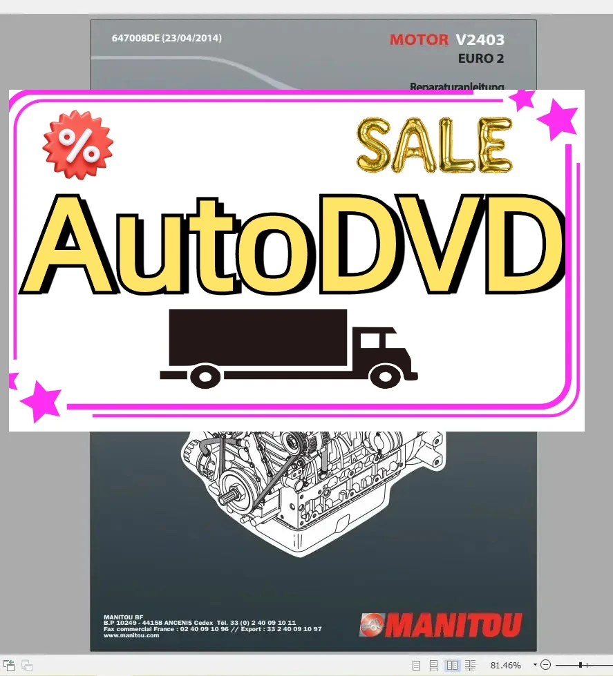 

AutoDVD Manitou Machinery 2,72 ГБ PDF, руководство по ремонту немецкого языка 2022, DVD