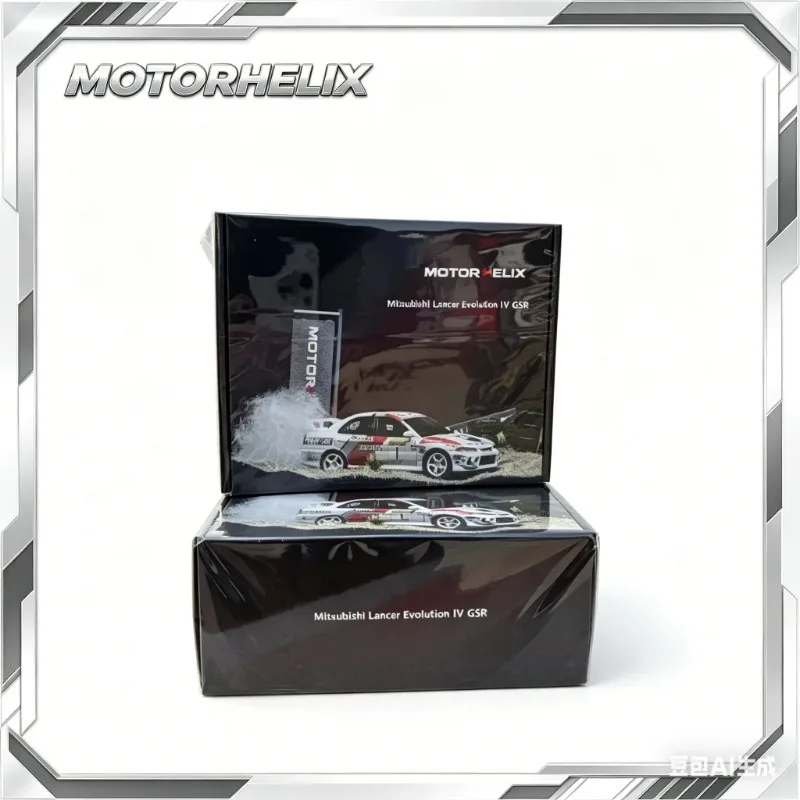 

2026 HEC MOTORHELIX 1:64 Mitsubishi Lancer Evolution IV GSR Racing Car Alloy Model Static realistic figurines adult collectibles