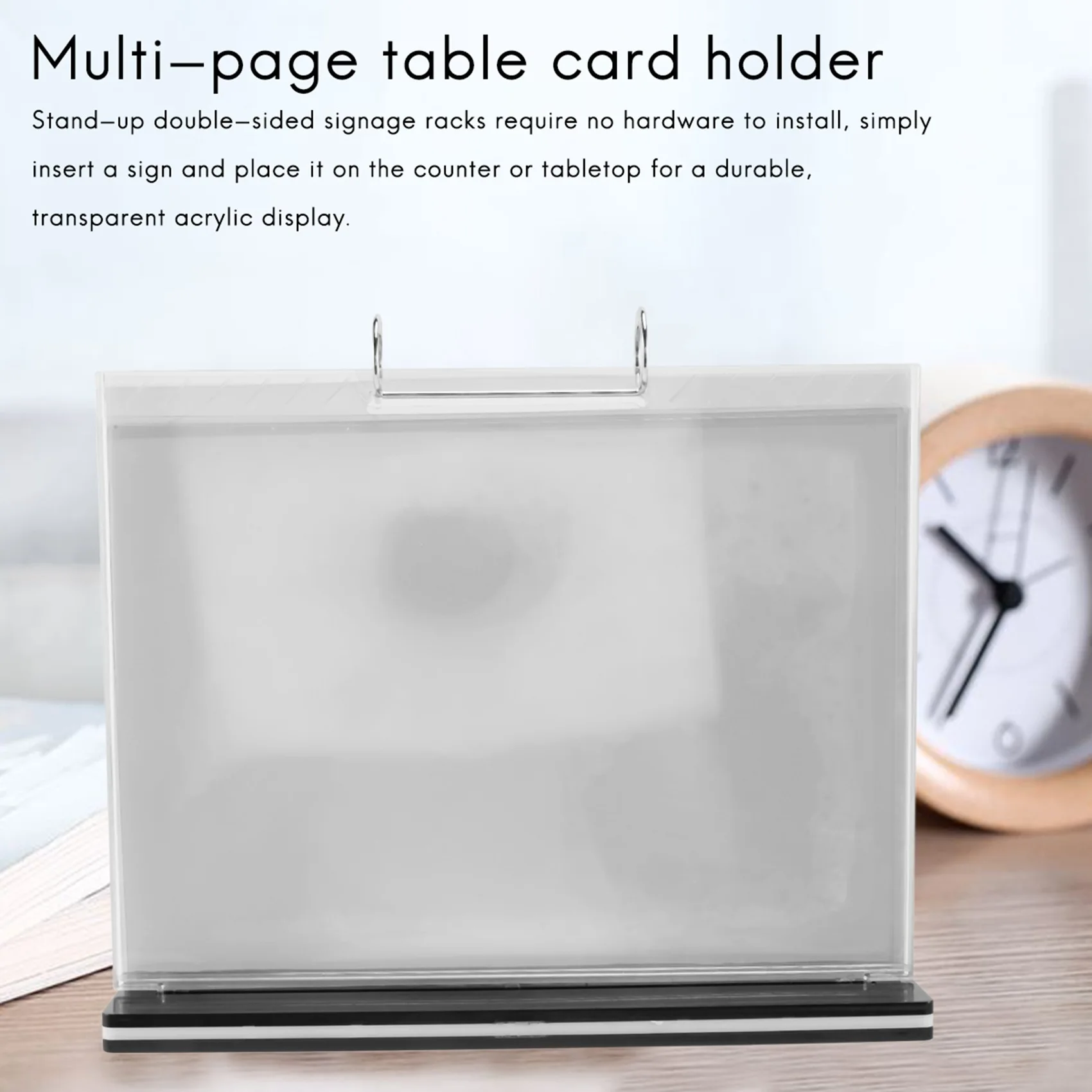AB42-A4 support de Menu de Table rabattable multi-pages support de carte de Table présentoir de Menu support de Menu Menu de bureau Album Photo cadre Photo