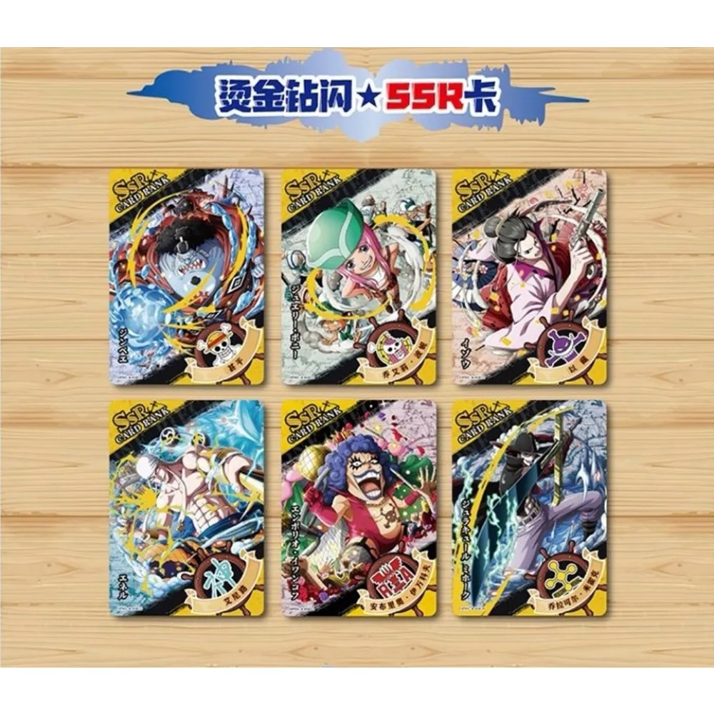 Anime One Piece Card Collection pour enfants, Luffy Zoro, ACE Top War Chapter Game, Tading Gold Plated Diamond Flash Card, Surprise Gift