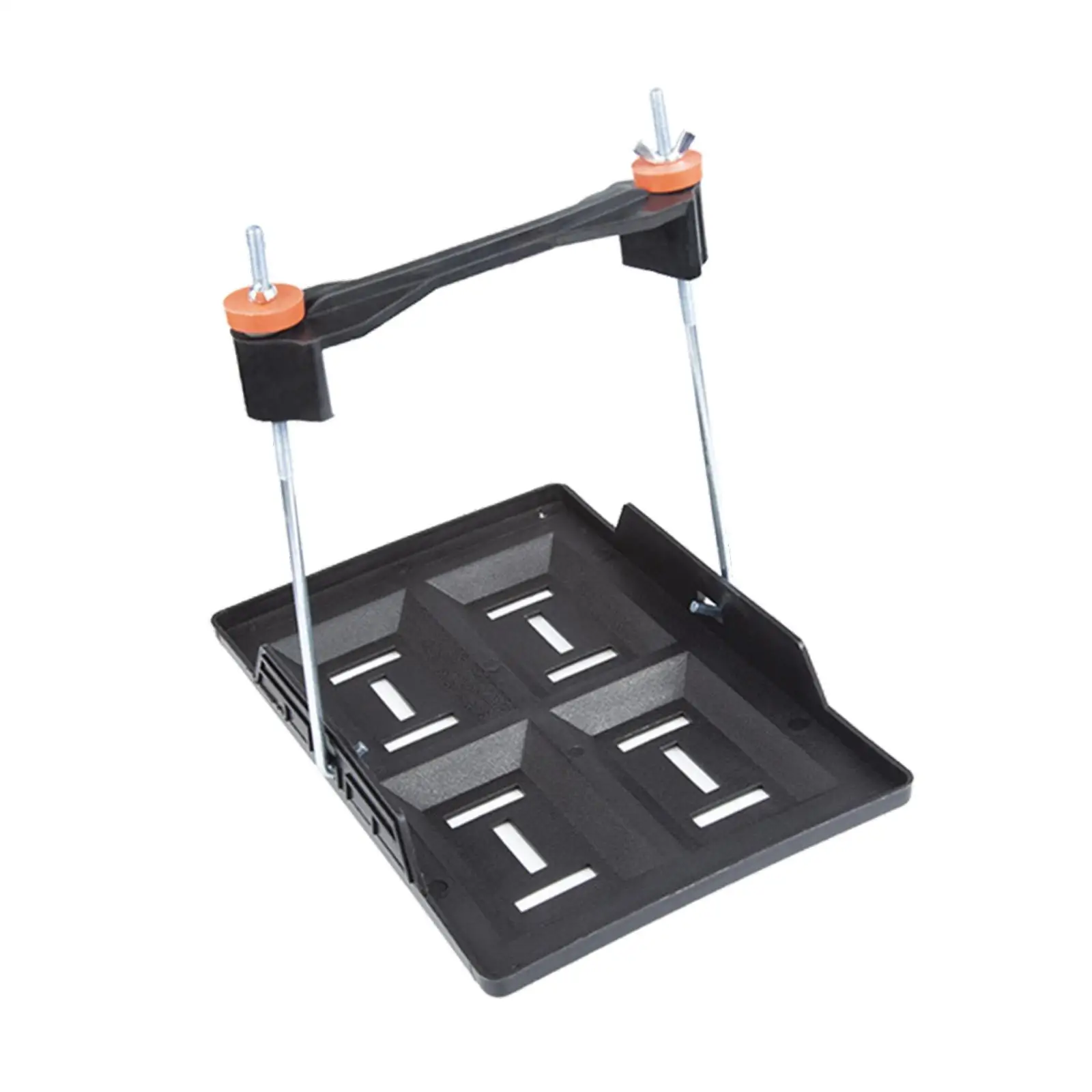 Adjustable Car Battery Tray Holder Durable Metal Recessed Slot Bracket for Auto and Marine Use