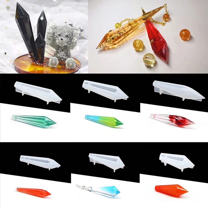 

1Pcs New Crystal Holy Stone Epoxy Casting Molds UV Silicone Resin Tools Molds For DIY Pendant Jewelry Making Findings Sets