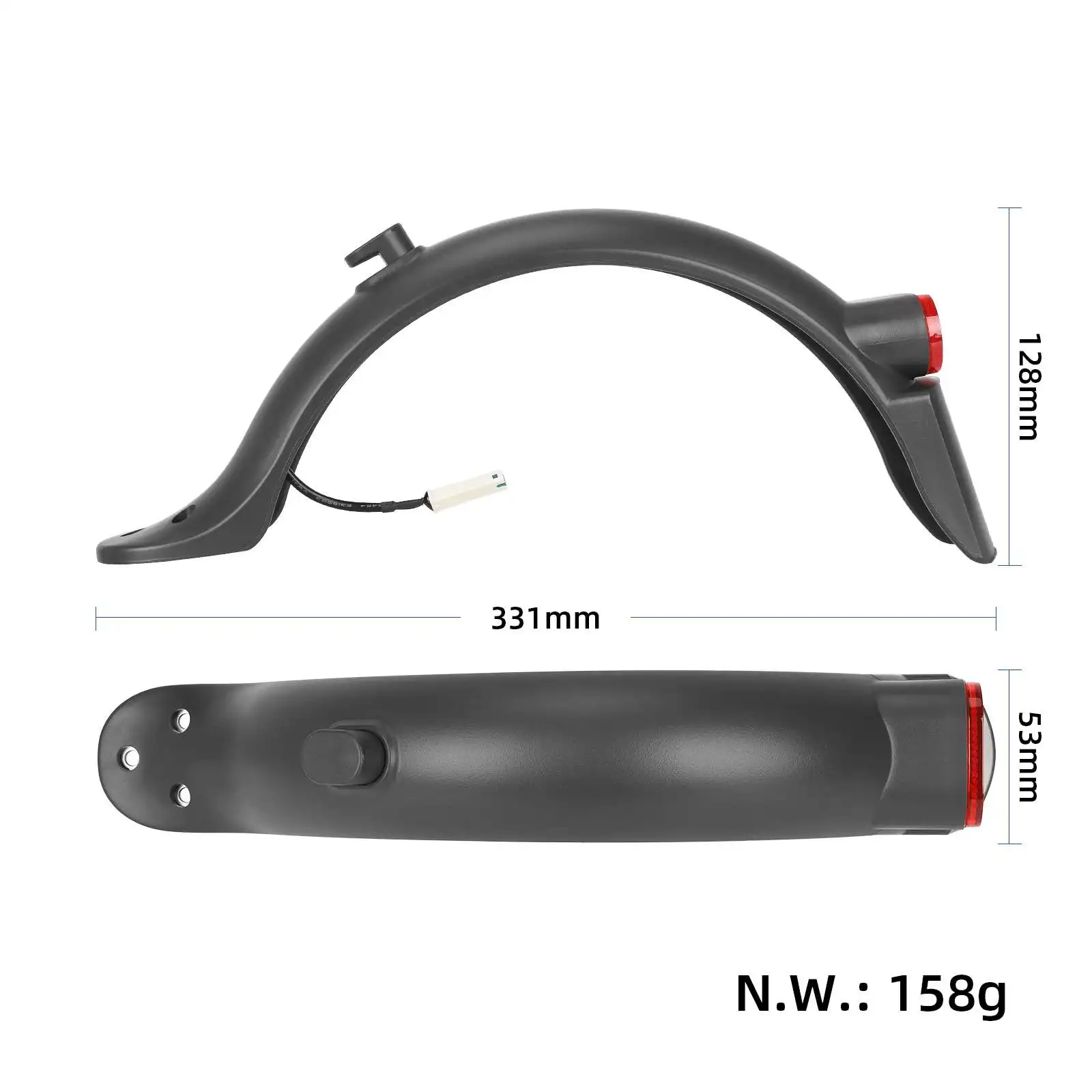 Electric Scooter Fender for Xiaomi M365/1S/Pro/Pro2 E-Scooter Rear Mudguard Pro2 Parts Accessories