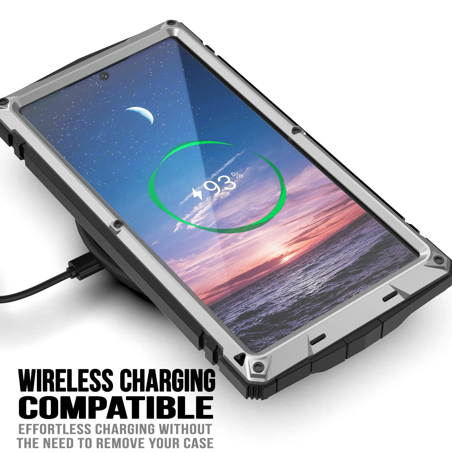 Camera+Screen Protective Glass Case for Samsung Galaxy S25 Ultra S24 S23 S22 Plus S21 FE Note 20 Heavy Metal Shock proof Cover