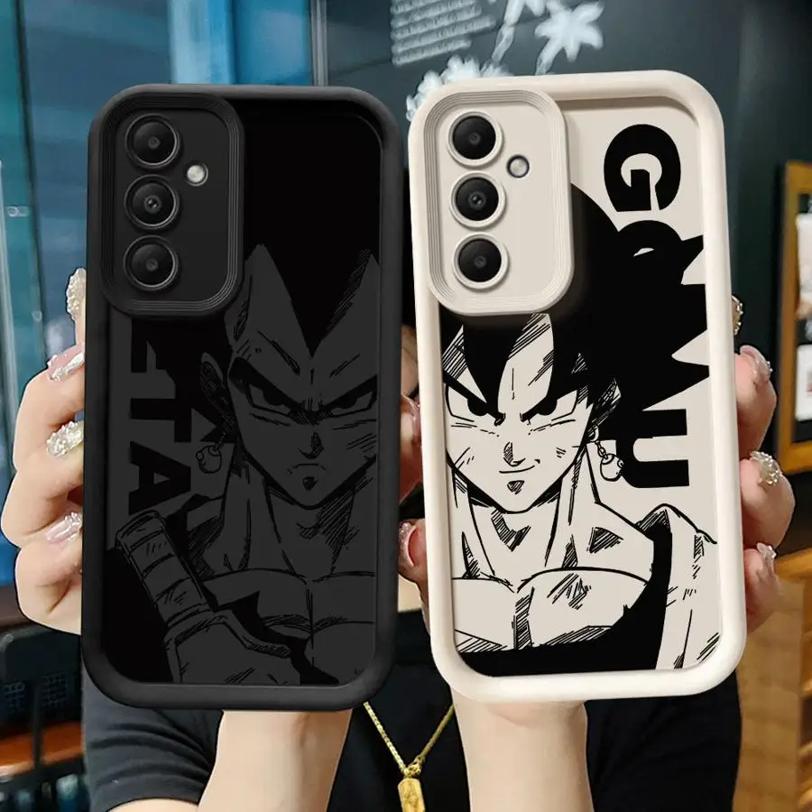 لعبة دراغون بول جوكو VS فيغيتا جراب هاتف لسامسونج غالاكسي A54 A52 A53 A51 A06 A15 A25 A35 A73 A72 A71 A55 غطاء ناعم #5