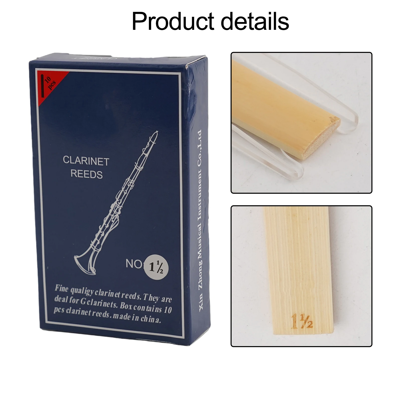 Clarinet Reeds Strength Bb Clarinet Reeds Premium Materials Easy Storage High-strength Ideal For Professionals