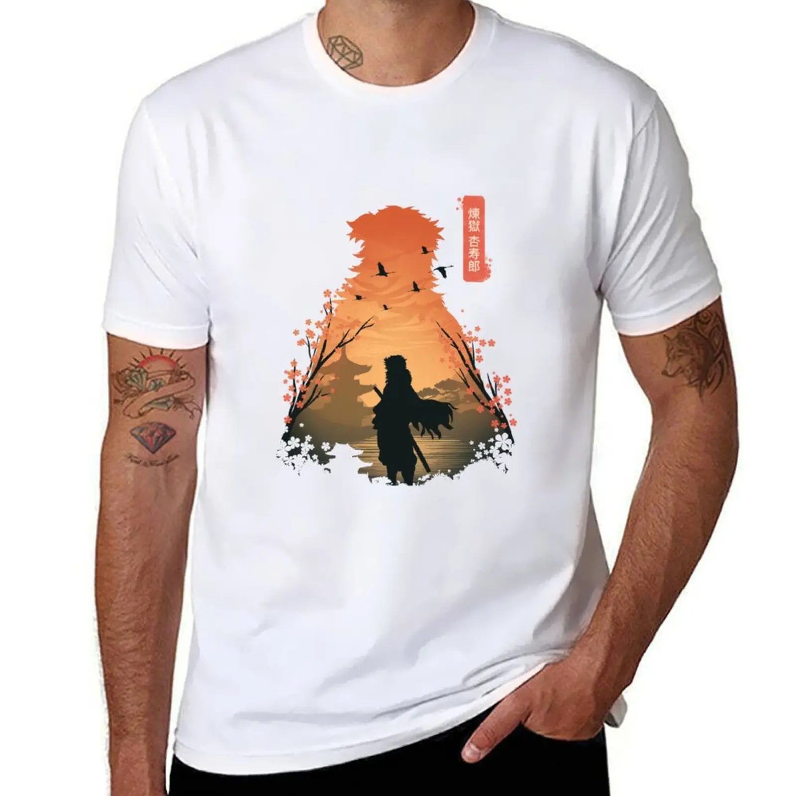 

The Flame Pillar T-Shirt anime t shirts for man cotton t shirt pack man t shirt heavy cotton T-shirt