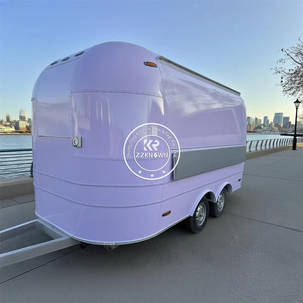 

Usa Standard Concession Fast Food Truck Concession Catering Trailer Ice Cream Cart Street Mobile Food Trailer With Full Kitchen