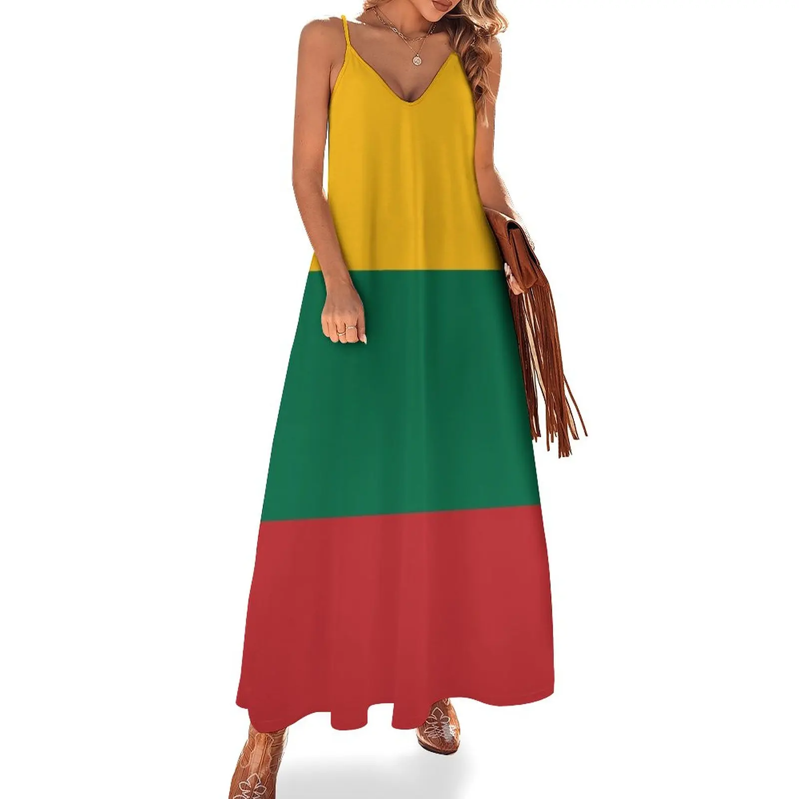 

Lithuania Flag Sleeveless Dress clothes summer dress daily Woman dresses