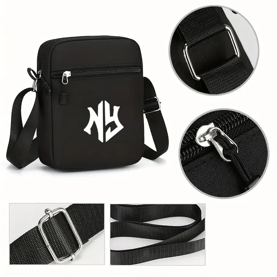 2pcs Hip-hop Hat And Crossbody Bag Set| Fashionable Outdoor Two-piece Set, Breathable Mesh, NY Print Designs Perfect for Gift