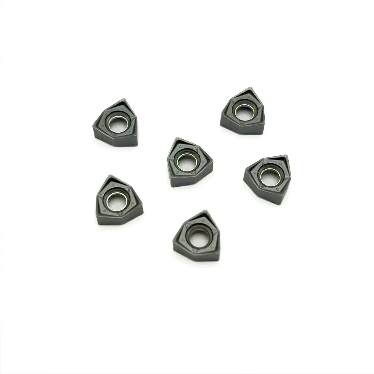10PCS WNMU040304 EN KT8060 WNMU040304 90 degree double-sided peach-shaped hexagonal plane CNC milling insert WNMU 040304 rough