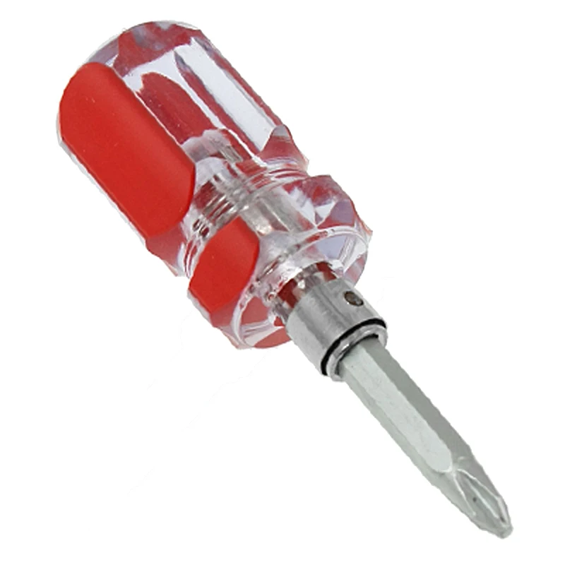 Destornillador magnético de doble cabeza, herramienta de mano con mango de plástico, 6mm, ranurado, 2mm, Phillips