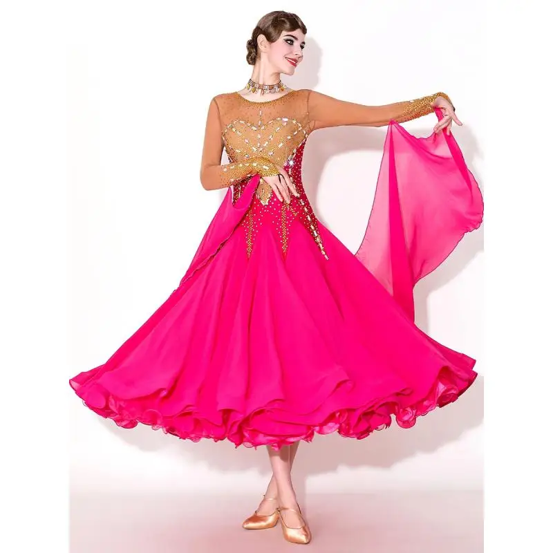 2025 High-End Modern Dance Kostüm Neue Frau Gesellschaftstanz Walzerkleid My 927