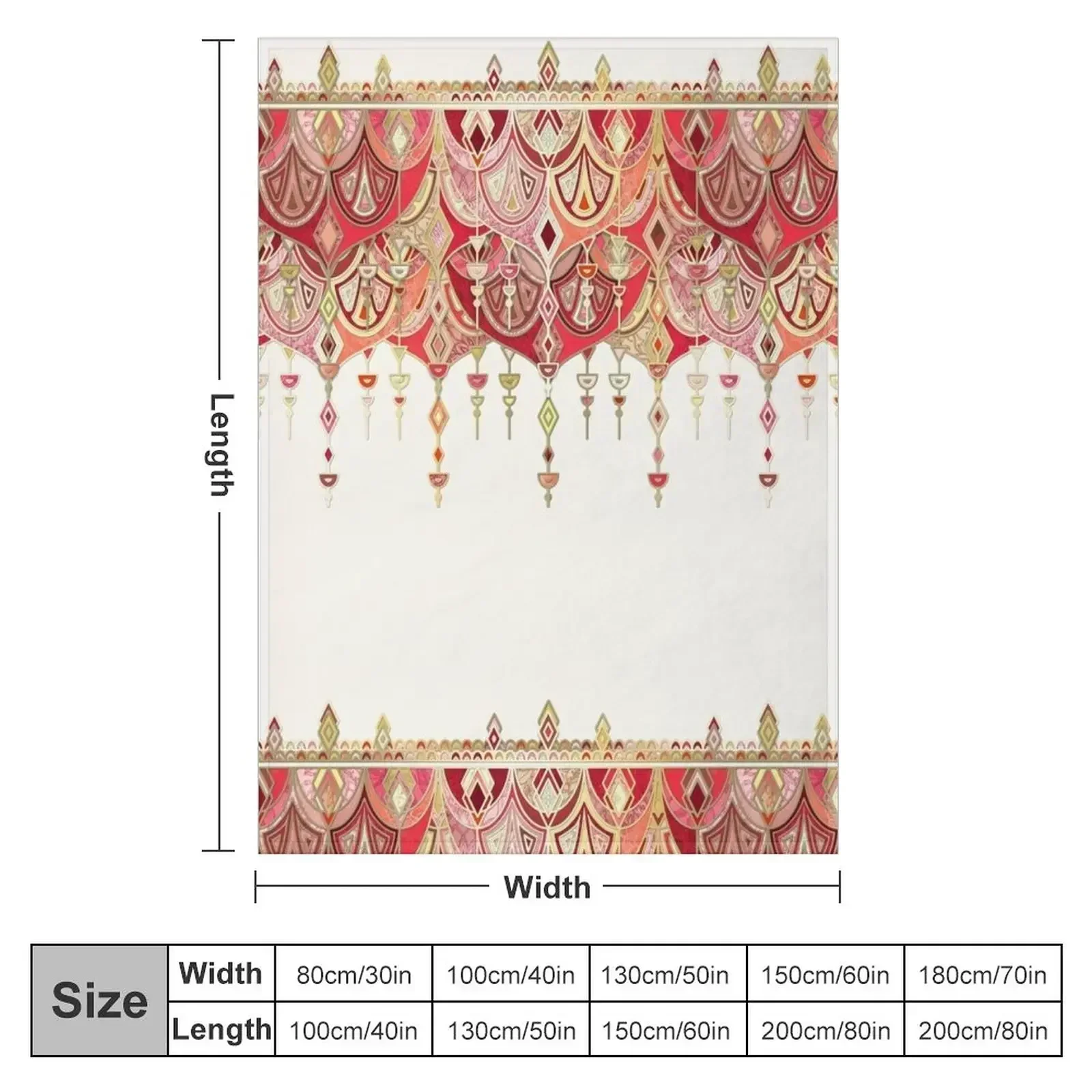 New Royal Red Art Deco Double Drop Throw Blanket Polar Travel Bed linens Furry christmas decoration Flannel Blankets