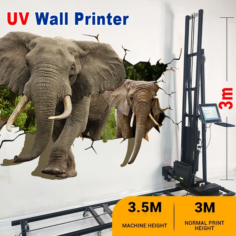 TH-UV1400A مصنع 3D الأشعة فوق البنفسجية طابعة نافثة للحبر الجدار العمودي آلة الطباعة الداخلية والخارجية